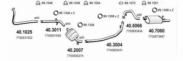  ART2150 Система випуску відпрацьованих газів ART2150: Приваблива ціна - Купити у Польщі на 2407.PL!