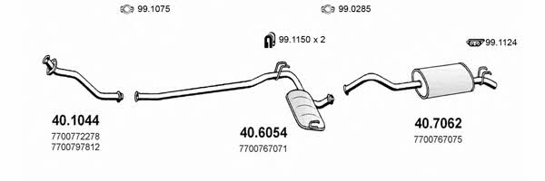  ART2153 Exhaust system ART2153: Buy near me in Poland at 2407.PL - Good price!