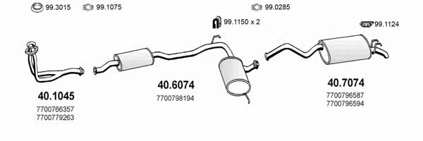 Asso ART2159 Exhaust system ART2159: Buy near me in Poland at 2407.PL - Good price!