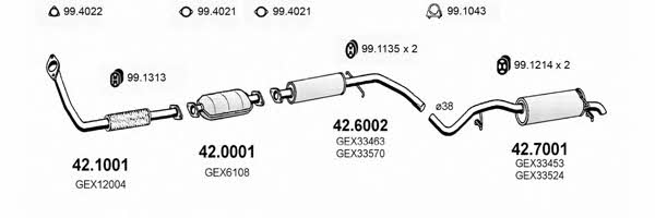 Asso ART2178 Система випуску відпрацьованих газів ART2178: Купити у Польщі - Добра ціна на 2407.PL!