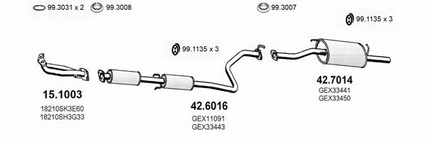 Asso ART2189 Exhaust system ART2189: Buy near me in Poland at 2407.PL - Good price!