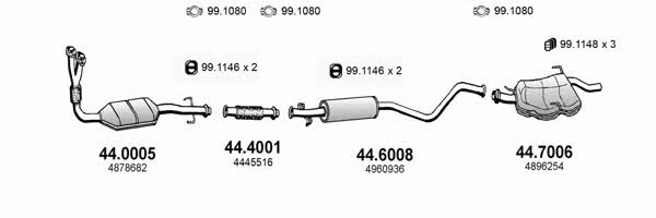  ART2243 Система випуску відпрацьованих газів ART2243: Приваблива ціна - Купити у Польщі на 2407.PL!