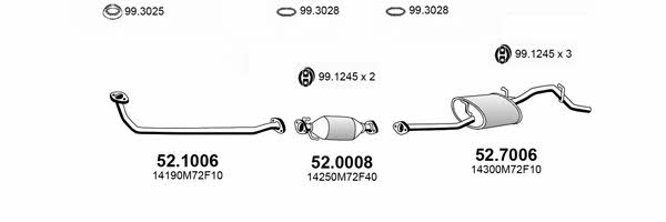  ART2391 Exhaust system ART2391: Buy near me in Poland at 2407.PL - Good price!
