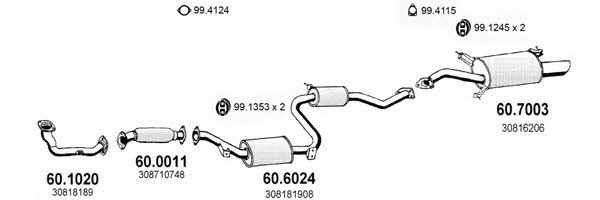  ART2484 Exhaust system ART2484: Buy near me in Poland at 2407.PL - Good price!