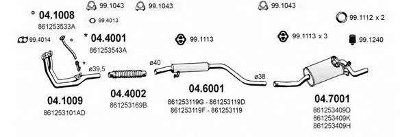 Asso ART2509 Układ wydechowy ART2509: Dobra cena w Polsce na 2407.PL - Kup Teraz!