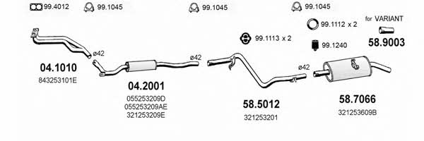  ART2521 Abgasanlage ART2521: Kaufen Sie zu einem guten Preis in Polen bei 2407.PL!