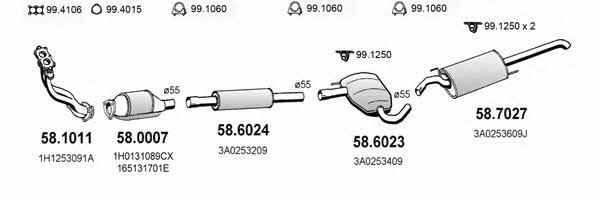  ART2543 Abgasanlage ART2543: Kaufen Sie zu einem guten Preis in Polen bei 2407.PL!