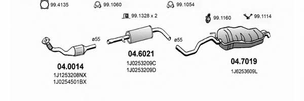 Asso ART2572 Exhaust system ART2572: Buy near me in Poland at 2407.PL - Good price!