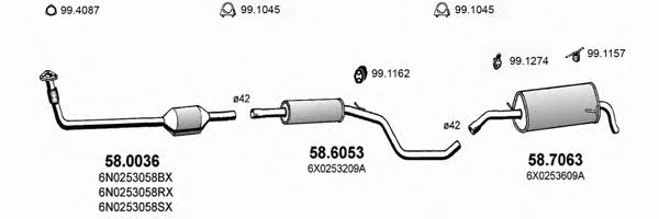 Asso ART2583 Exhaust system ART2583: Buy near me at 2407.PL in Poland at an Affordable price!