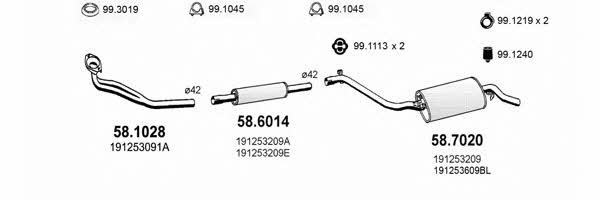  ART2652 Exhaust system ART2652: Buy near me in Poland at 2407.PL - Good price!