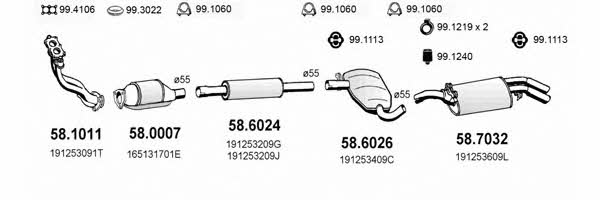  ART2681 Система выпуска отработаных газов ART2681: Отличная цена - Купить в Польше на 2407.PL!