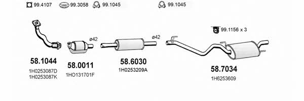  ART2689 Система випуску відпрацьованих газів ART2689: Приваблива ціна - Купити у Польщі на 2407.PL!