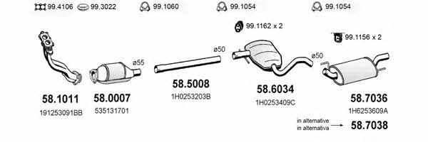  ART2691 Система випуску відпрацьованих газів ART2691: Приваблива ціна - Купити у Польщі на 2407.PL!