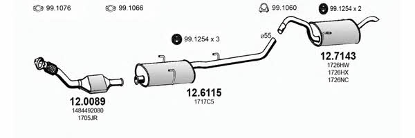 Asso ART2791 Exhaust system ART2791: Buy near me in Poland at 2407.PL - Good price!