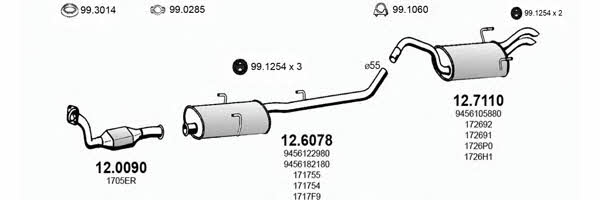 Asso ART2793 Система випуску відпрацьованих газів ART2793: Приваблива ціна - Купити у Польщі на 2407.PL!