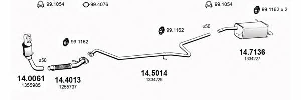  ART2850 Система випуску відпрацьованих газів ART2850: Приваблива ціна - Купити у Польщі на 2407.PL!