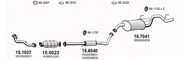  ART2861 Exhaust system ART2861: Buy near me in Poland at 2407.PL - Good price!