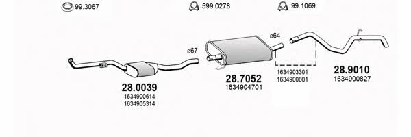 Asso ART2868 Система випуску відпрацьованих газів ART2868: Приваблива ціна - Купити у Польщі на 2407.PL!