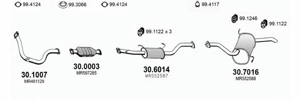  ART2903 Exhaust system ART2903: Buy near me in Poland at 2407.PL - Good price!