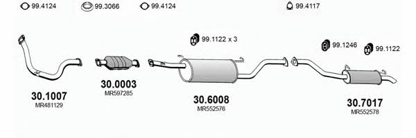  ART2904 Exhaust system ART2904: Buy near me in Poland at 2407.PL - Good price!