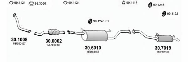 Asso ART2906 Exhaust system ART2906: Buy near me in Poland at 2407.PL - Good price!