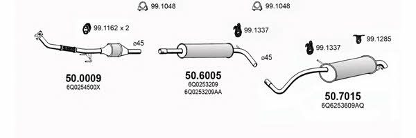  ART2924 Exhaust system ART2924: Buy near me in Poland at 2407.PL - Good price!