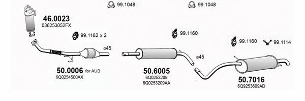 Asso ART2925 Exhaust system ART2925: Buy near me in Poland at 2407.PL - Good price!
