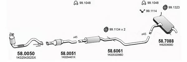  ART2943 Система випуску відпрацьованих газів ART2943: Приваблива ціна - Купити у Польщі на 2407.PL!