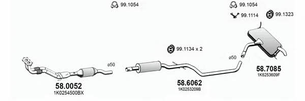 Asso ART2944 Система випуску відпрацьованих газів ART2944: Купити у Польщі - Добра ціна на 2407.PL!