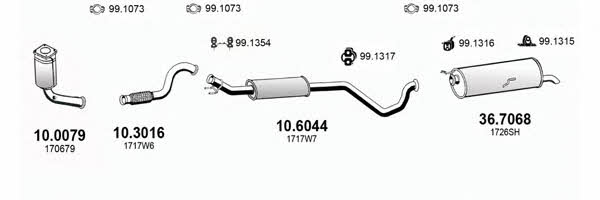 Asso ART2979 Exhaust system ART2979: Buy near me in Poland at 2407.PL - Good price!