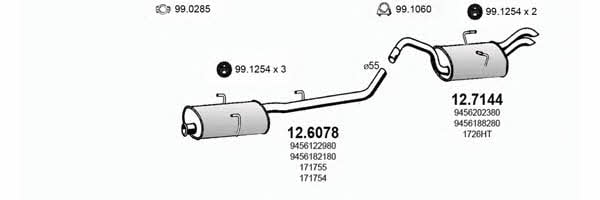 Asso ART2993 Exhaust system ART2993: Buy near me in Poland at 2407.PL - Good price!