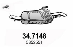 Asso 34.7148 End Silencer 347148: Buy near me in Poland at 2407.PL - Good price!