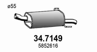 Asso 34.7149 End Silencer 347149: Buy near me in Poland at 2407.PL - Good price!
