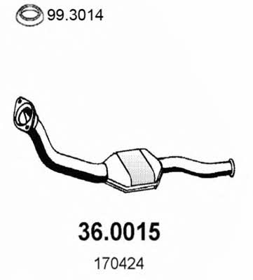 Asso 36.0015 Catalytic Converter 360015: Buy near me in Poland at 2407.PL - Good price!