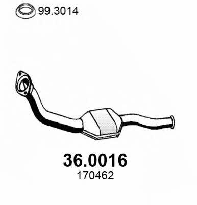 Asso 36.0016 Catalytic Converter 360016: Buy near me in Poland at 2407.PL - Good price!