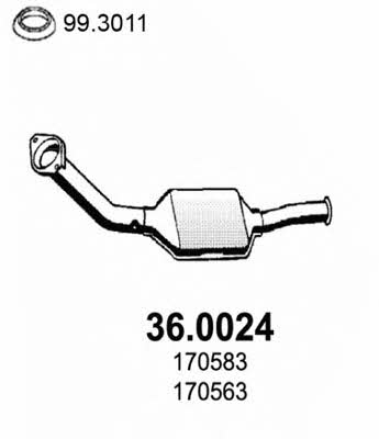  36.0024 Catalytic Converter 360024: Buy near me in Poland at 2407.PL - Good price!
