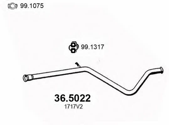 Asso 36.5022 Exhaust pipe 365022: Buy near me in Poland at 2407.PL - Good price!