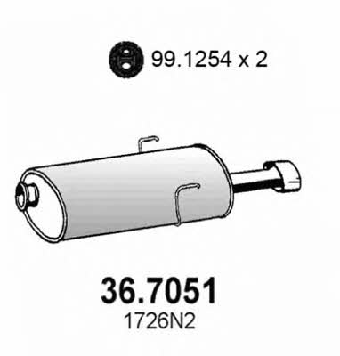 Asso 36.7051 End Silencer 367051: Buy near me in Poland at 2407.PL - Good price!