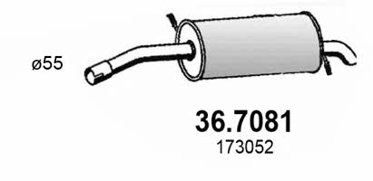 Asso 36.7081 End Silencer 367081: Buy near me in Poland at 2407.PL - Good price!