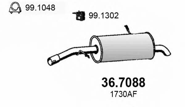 Asso 36.7088 End Silencer 367088: Buy near me in Poland at 2407.PL - Good price!
