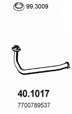 Asso 40.1017 Exhaust pipe 401017: Buy near me in Poland at 2407.PL - Good price!