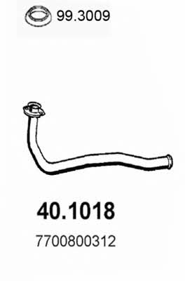  40.1018 Exhaust pipe 401018: Buy near me in Poland at 2407.PL - Good price!
