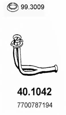 Asso 40.1042 Exhaust pipe 401042: Buy near me in Poland at 2407.PL - Good price!