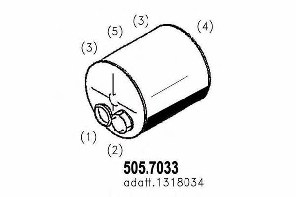 Asso 505.7033 Средний конечный глушитель ОГ 5057033: Отличная цена - Купить в Польше на 2407.PL!