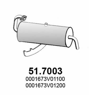 Asso 51.7003 End Silencer 517003: Buy near me in Poland at 2407.PL - Good price!