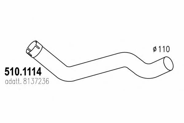 Asso 510.1114 Exhaust pipe 5101114: Buy near me in Poland at 2407.PL - Good price!