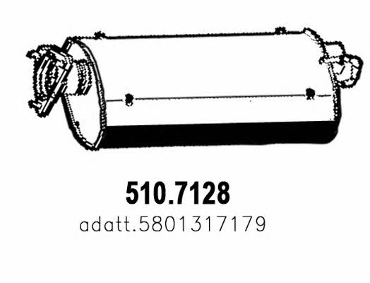Asso 510.7128 End Silencer 5107128: Buy near me at 2407.PL in Poland at an Affordable price!