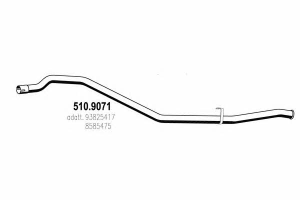 Asso 510.9071 Exhaust pipe 5109071: Buy near me in Poland at 2407.PL - Good price!