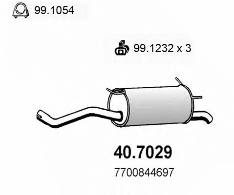 Asso 40.7029 End Silencer 407029: Buy near me in Poland at 2407.PL - Good price!