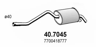 Asso 40.7045 End Silencer 407045: Buy near me in Poland at 2407.PL - Good price!